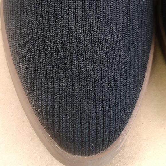 Market and Spruce Black Knit Block Heeled Slip-on Mules Women’s SZ 8  EUC - Picture 7 of 13